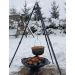 Tragbarer Gartenkamin, Artikelname: Schüsseldurchmesser mit Griffen 65 cm, Material: Gusseisen, Art.-Nr.: 035A50040, Dicke des Wandkessels: 5mm, Höhe: 20 cm, Abmessungen: Schüsseldurchmesser: 55 cm, Gewicht: 16kg